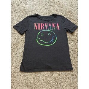 Adult Nirvana Shirt Sleeve Graphic Shirt - Small